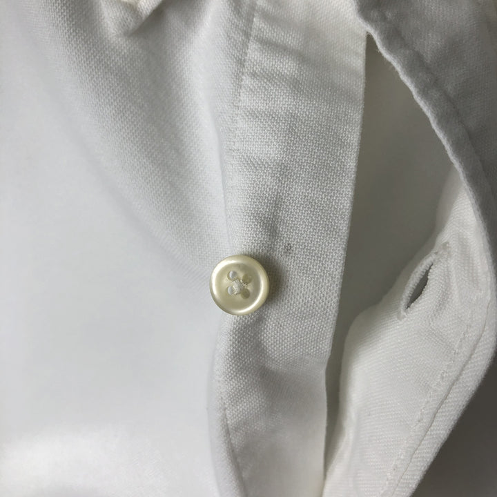 Ralph Lauren Classic Fit Long Sleeve Button Down Shirt Men's M cotton white type Vintage Second Hand