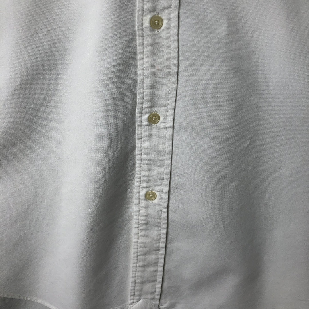 Ralph Lauren Classic Fit Long Sleeve Button Down Shirt Men's M cotton white type Vintage Second Hand