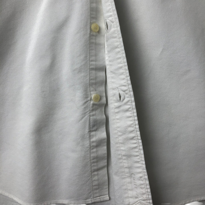 Ralph Lauren Classic Fit Long Sleeve Button Down Shirt Men's M cotton white type Vintage Second Hand