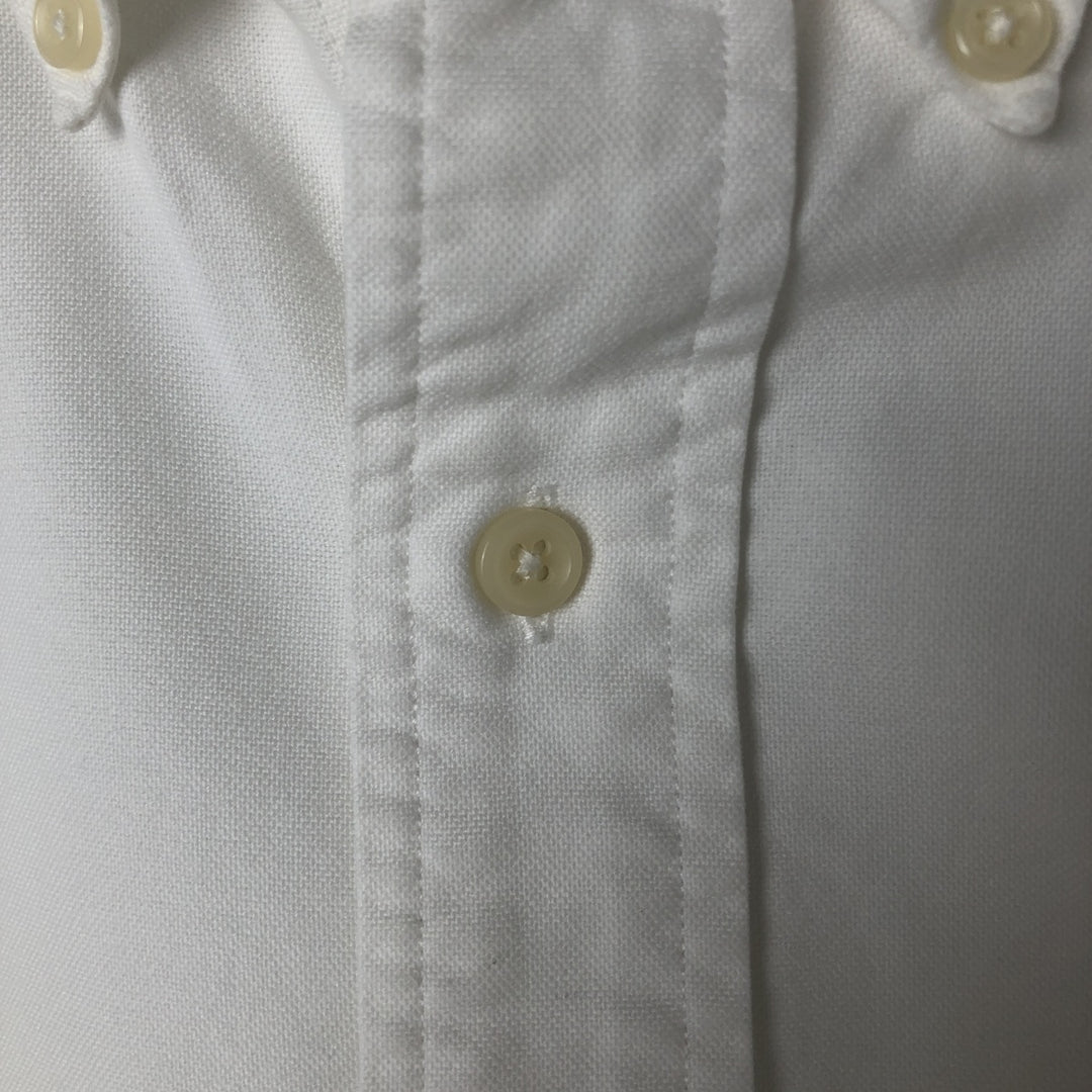 Ralph Lauren YARMOUTH long sleeve button down shirt, men's size L cotton white type Vintage Second Hand