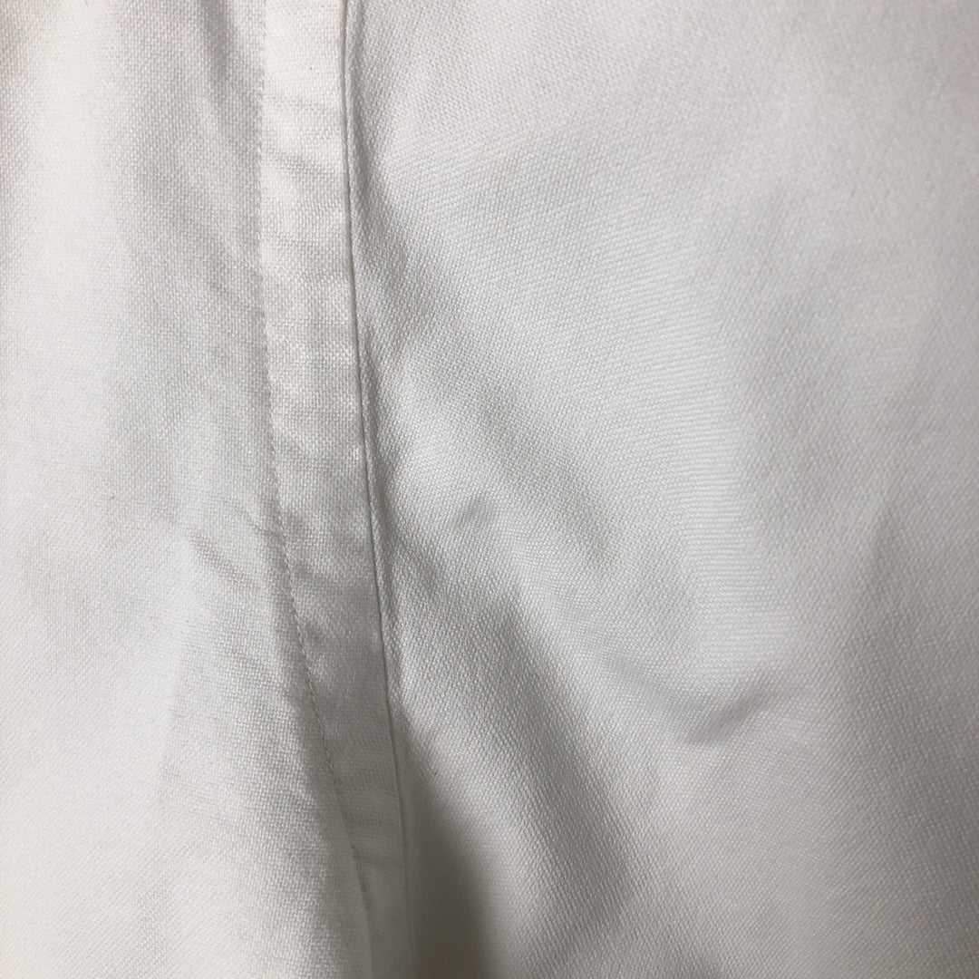 Ralph Lauren YARMOUTH long sleeve button down shirt, men's size L cotton white type Vintage Second Hand