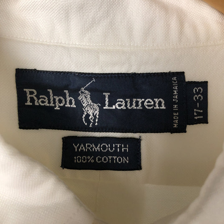 Ralph Lauren YARMOUTH long sleeve button down shirt, men's XL size cotton white type Vintage Second Hand