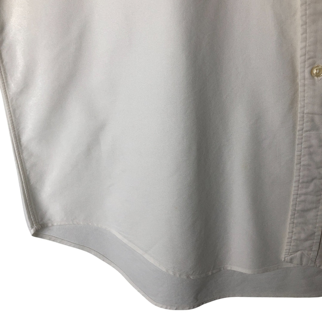 Ralph Lauren YARMOUTH long sleeve button down shirt, men's XL size cotton white type Vintage Second Hand
