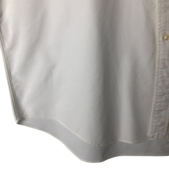 Ralph Lauren YARMOUTH long sleeve button down shirt, men's XL size cotton white type Vintage Second Hand