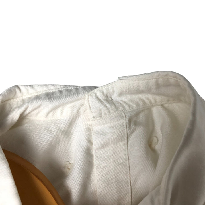 Ralph Lauren YARMOUTH long sleeve button down shirt, men's XL size cotton white type Vintage Second Hand