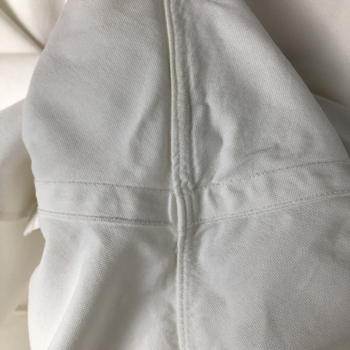 Ralph Lauren YARMOUTH long sleeve button down shirt, men's XL size cotton white type Vintage Second Hand