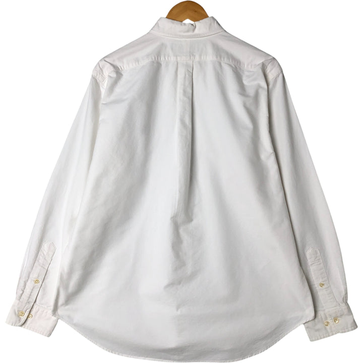 Ralph Lauren Classic Fit Long Sleeve Button Down Shirt, Men's Size L cotton white type Vintage Second Hand