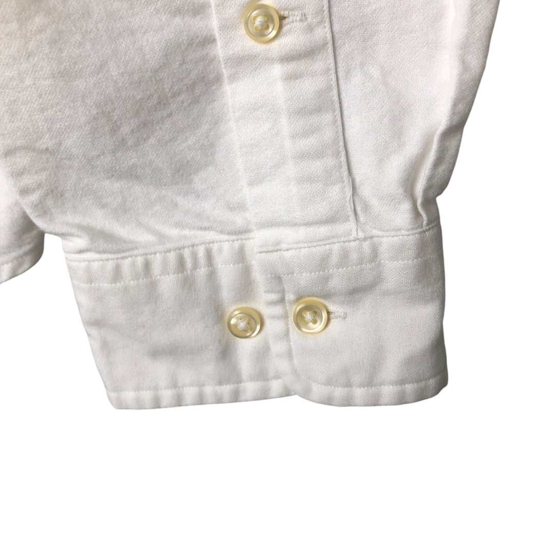 Ralph Lauren Classic Fit Long Sleeve Button Down Shirt, Men's Size L cotton white type Vintage Second Hand