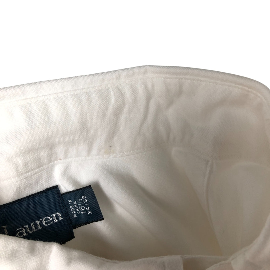 Ralph Lauren Classic Fit Long Sleeve Button Down Shirt, Men's Size L cotton white type Vintage Second Hand