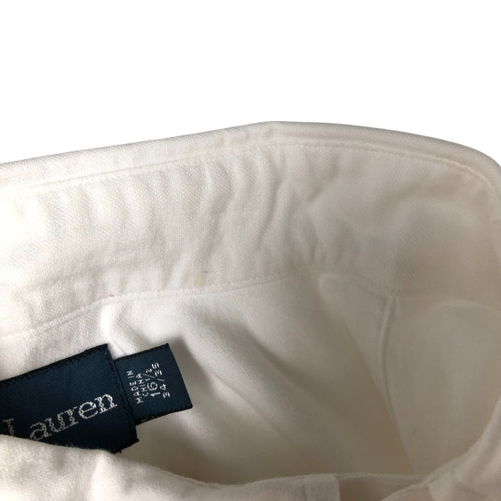 Ralph Lauren Classic Fit Long Sleeve Button Down Shirt, Men's Size L cotton white type Vintage Second Hand