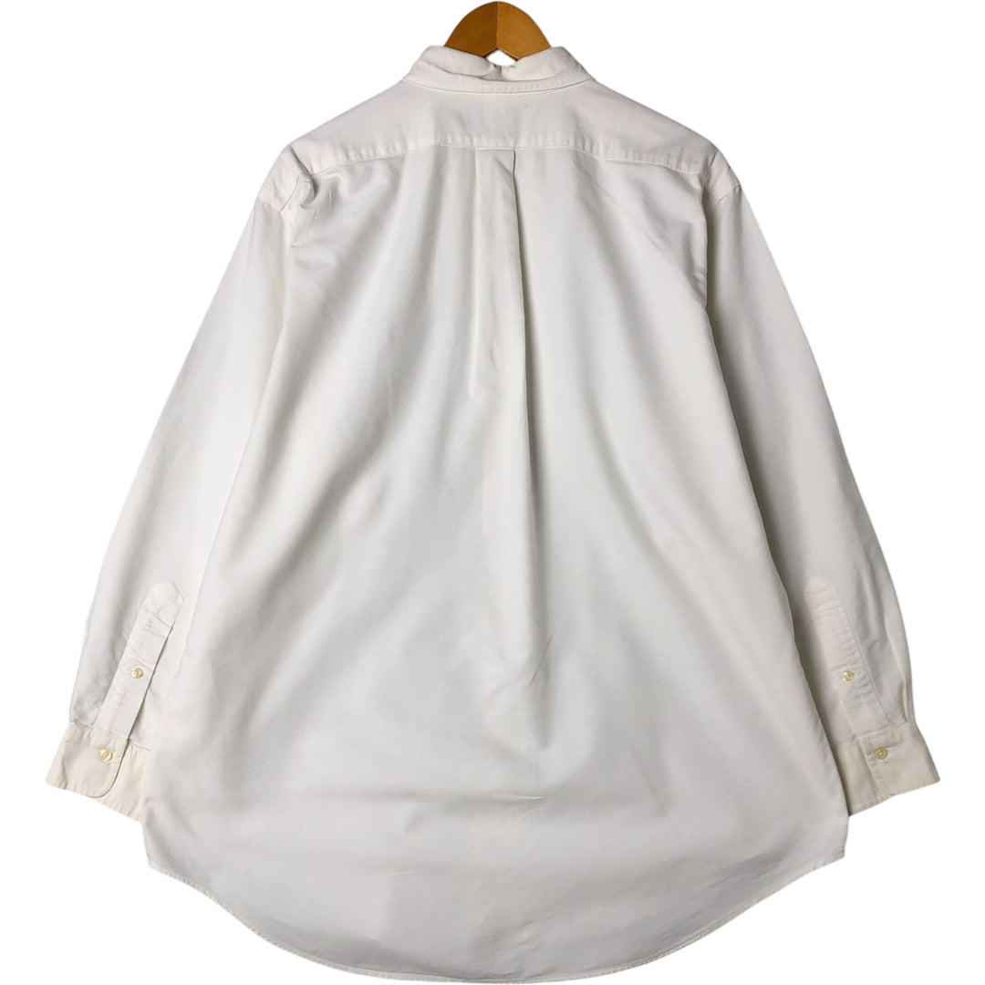 Ralph Lauren long sleeve button down shirt, men's XL size cotton white type Vintage Second Hand