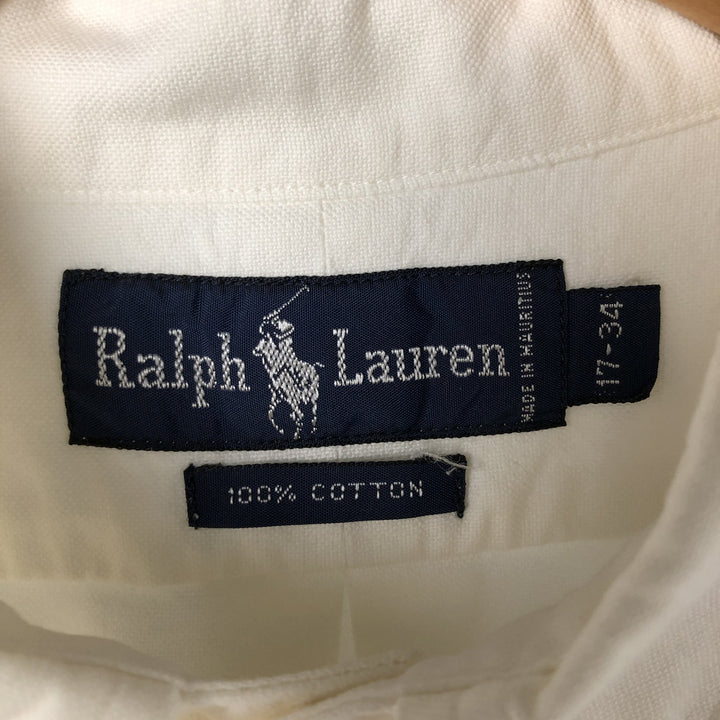 Ralph Lauren long sleeve button down shirt, men's XL size cotton white type Vintage Second Hand