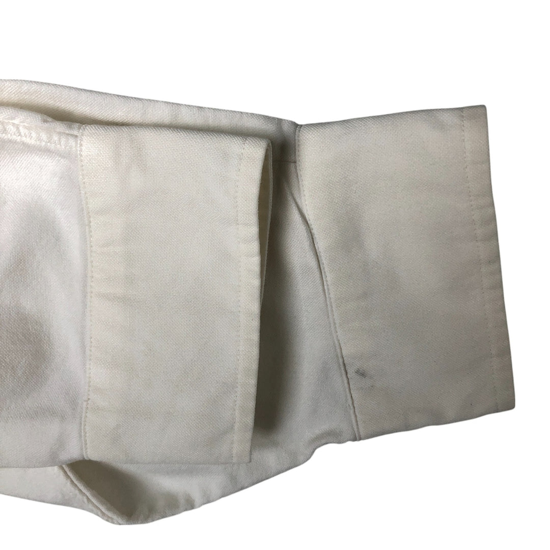 Ralph Lauren long sleeve button down shirt, men's XL size cotton white type Vintage Second Hand