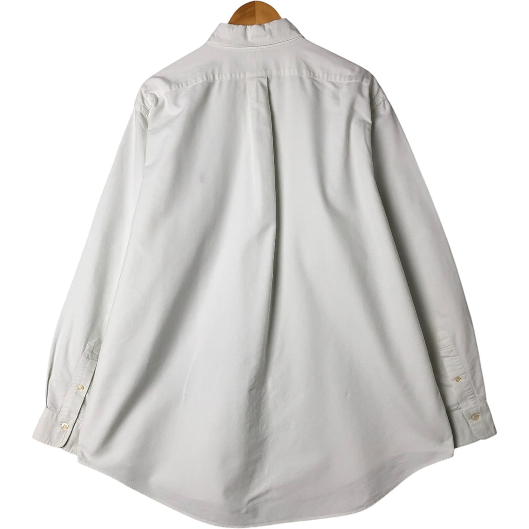 Ralph Lauren long sleeve button down shirt, men's XL size cotton white type Vintage Second Hand