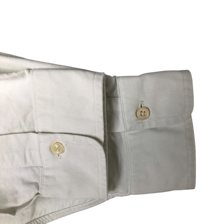 Ralph Lauren long sleeve button down shirt, men's XL size cotton white type Vintage Second Hand
