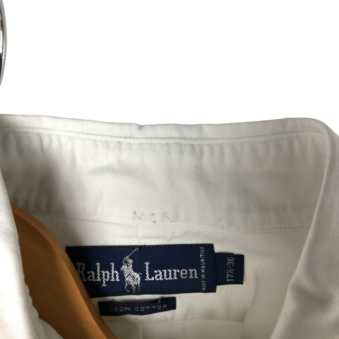 Ralph Lauren long sleeve button down shirt, men's XL size cotton white type Vintage Second Hand