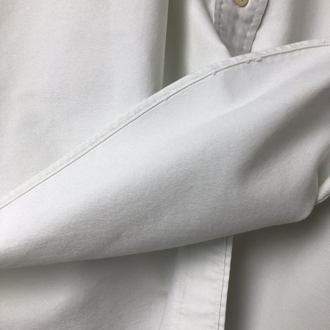 Ralph Lauren long sleeve button down shirt, men's XL size cotton white type Vintage Second Hand