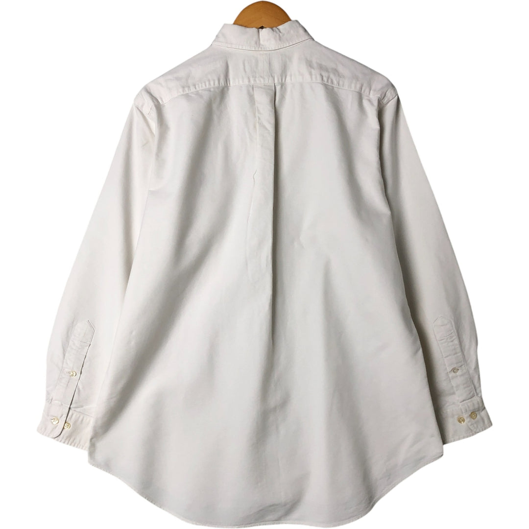 Ralph Lauren Classic Fit Long Sleeve Button Down Shirt, Men's Size L cotton white type Vintage Second Hand