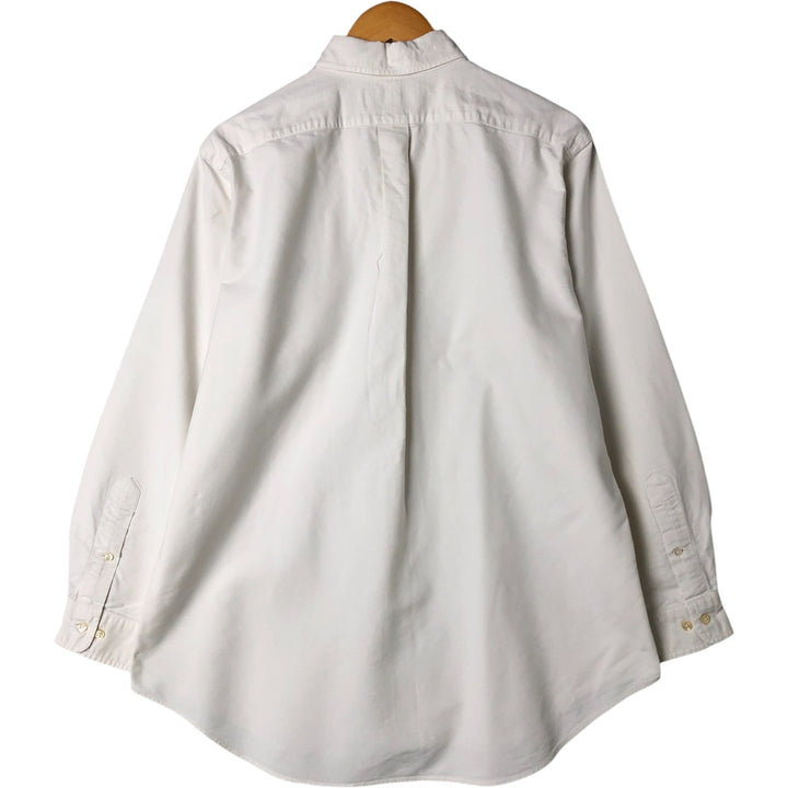 Ralph Lauren Classic Fit Long Sleeve Button Down Shirt, Men's Size L cotton white type Vintage Second Hand