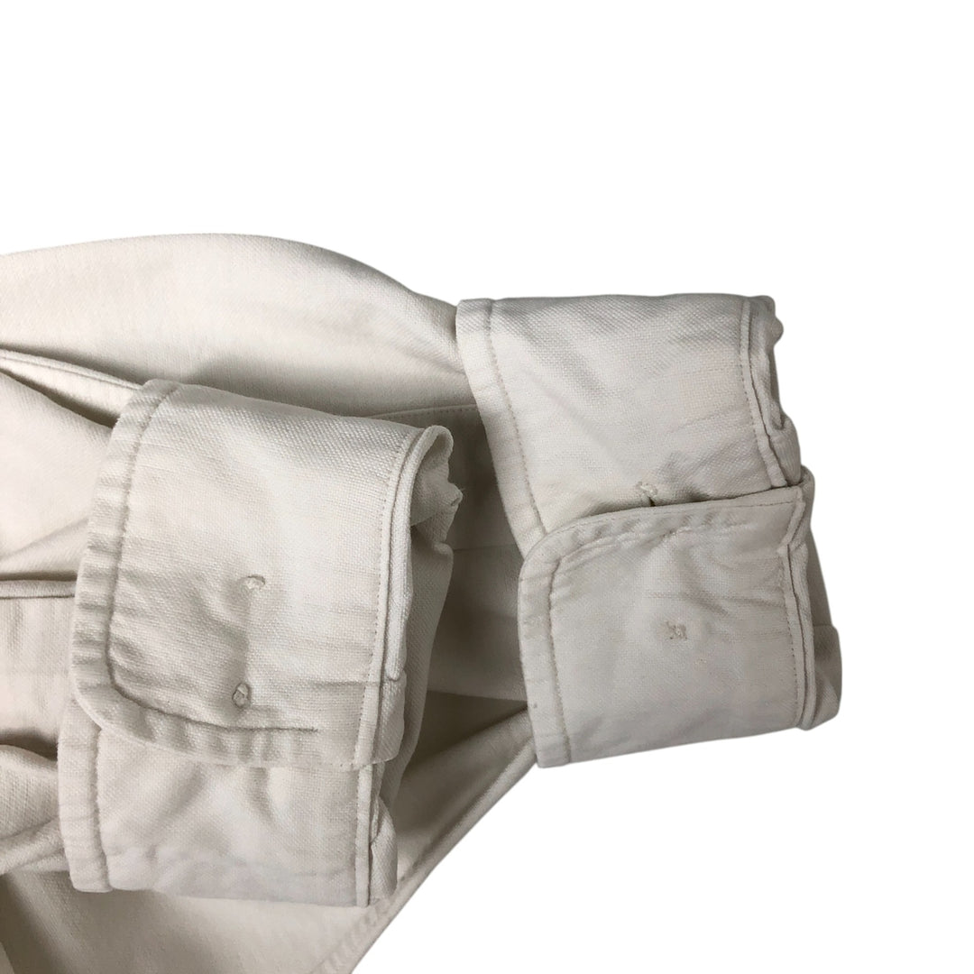 Ralph Lauren Classic Fit Long Sleeve Button Down Shirt, Men's Size L cotton white type Vintage Second Hand
