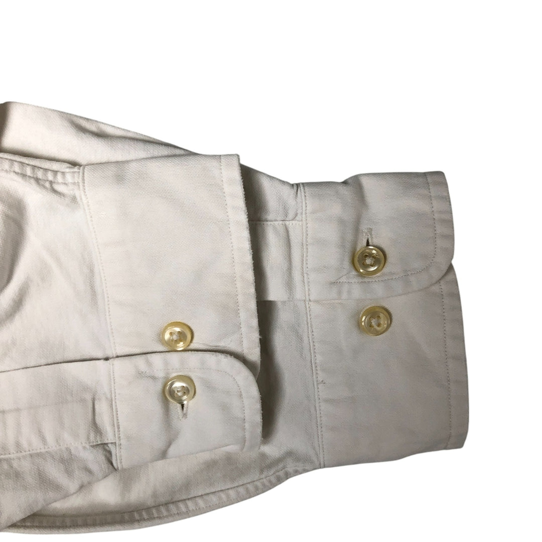 Ralph Lauren Classic Fit Long Sleeve Button Down Shirt, Men's Size L cotton white type Vintage Second Hand