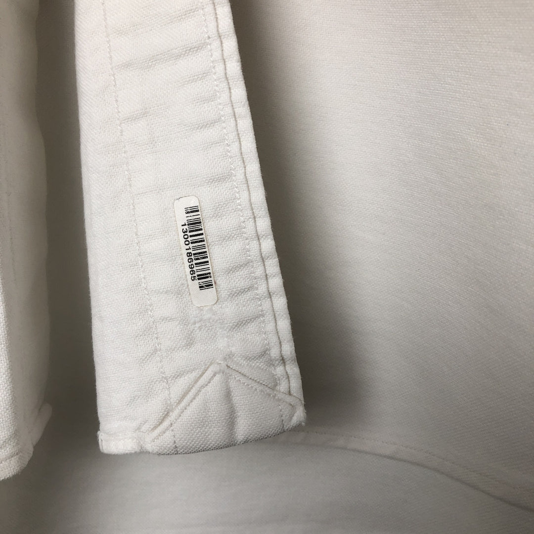 Ralph Lauren Classic Fit Long Sleeve Button Down Shirt, Men's Size L cotton white type Vintage Second Hand
