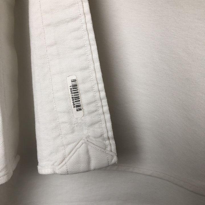 Ralph Lauren Classic Fit Long Sleeve Button Down Shirt, Men's Size L cotton white type Vintage Second Hand