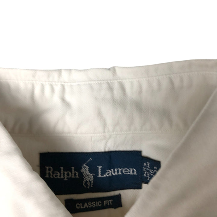 Ralph Lauren Classic Fit Long Sleeve Button Down Shirt, Men's Size L cotton white type Vintage Second Hand