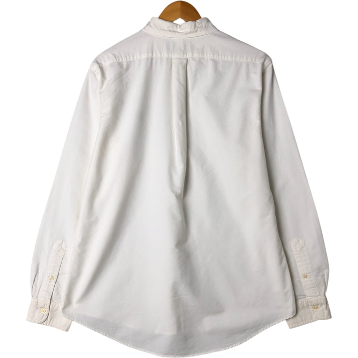 Ralph Lauren CUSTOM FIT long sleeve button down shirt, men's size L cotton white type Vintage Second Hand