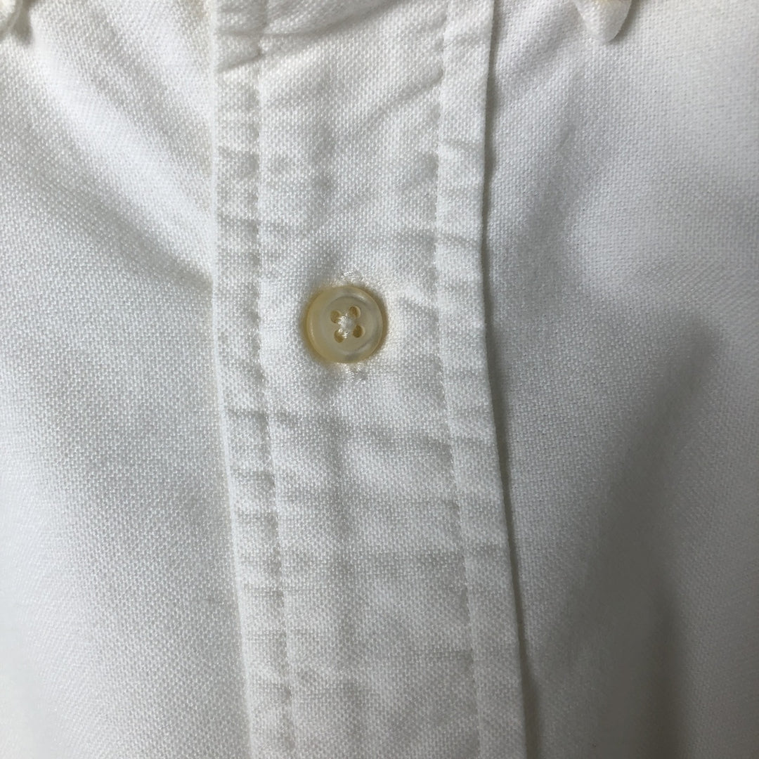 Ralph Lauren CUSTOM FIT long sleeve button down shirt, men's size L cotton white type Vintage Second Hand