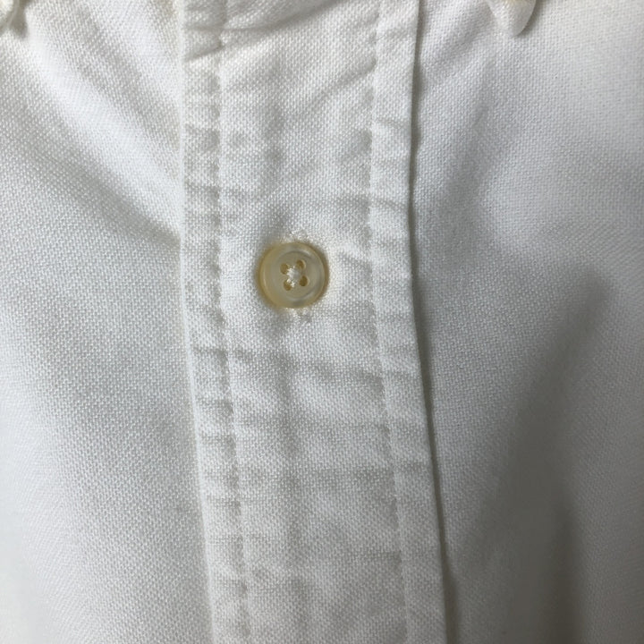 Ralph Lauren CUSTOM FIT long sleeve button down shirt, men's size L cotton white type Vintage Second Hand