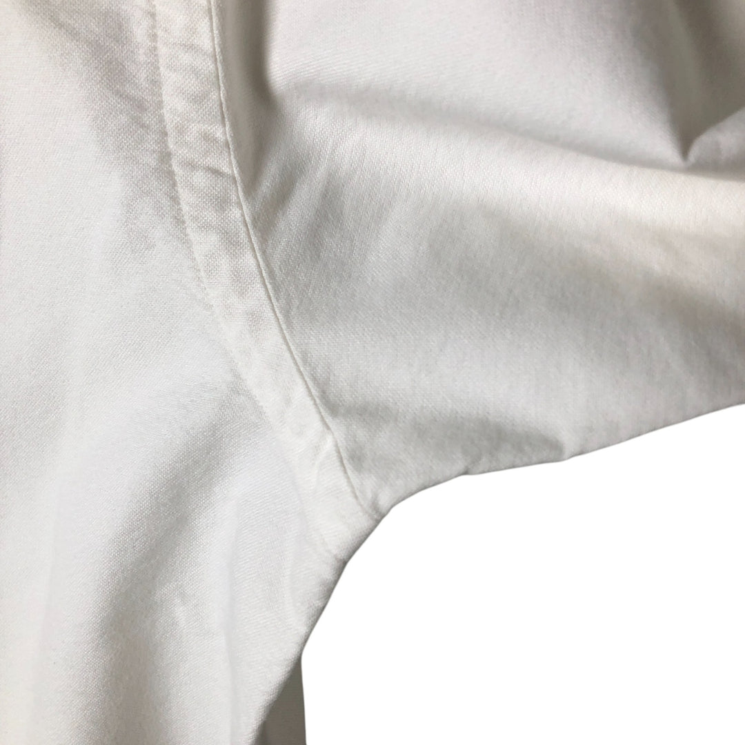Ralph Lauren CUSTOM FIT long sleeve button down shirt, men's size L cotton white type Vintage Second Hand