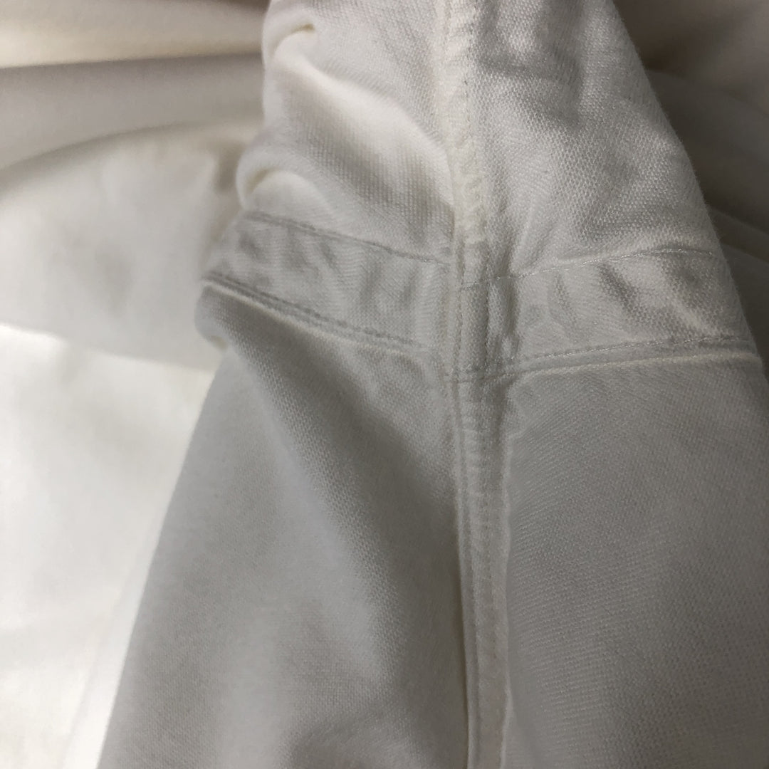 Ralph Lauren CUSTOM FIT long sleeve button down shirt, men's size L cotton white type Vintage Second Hand