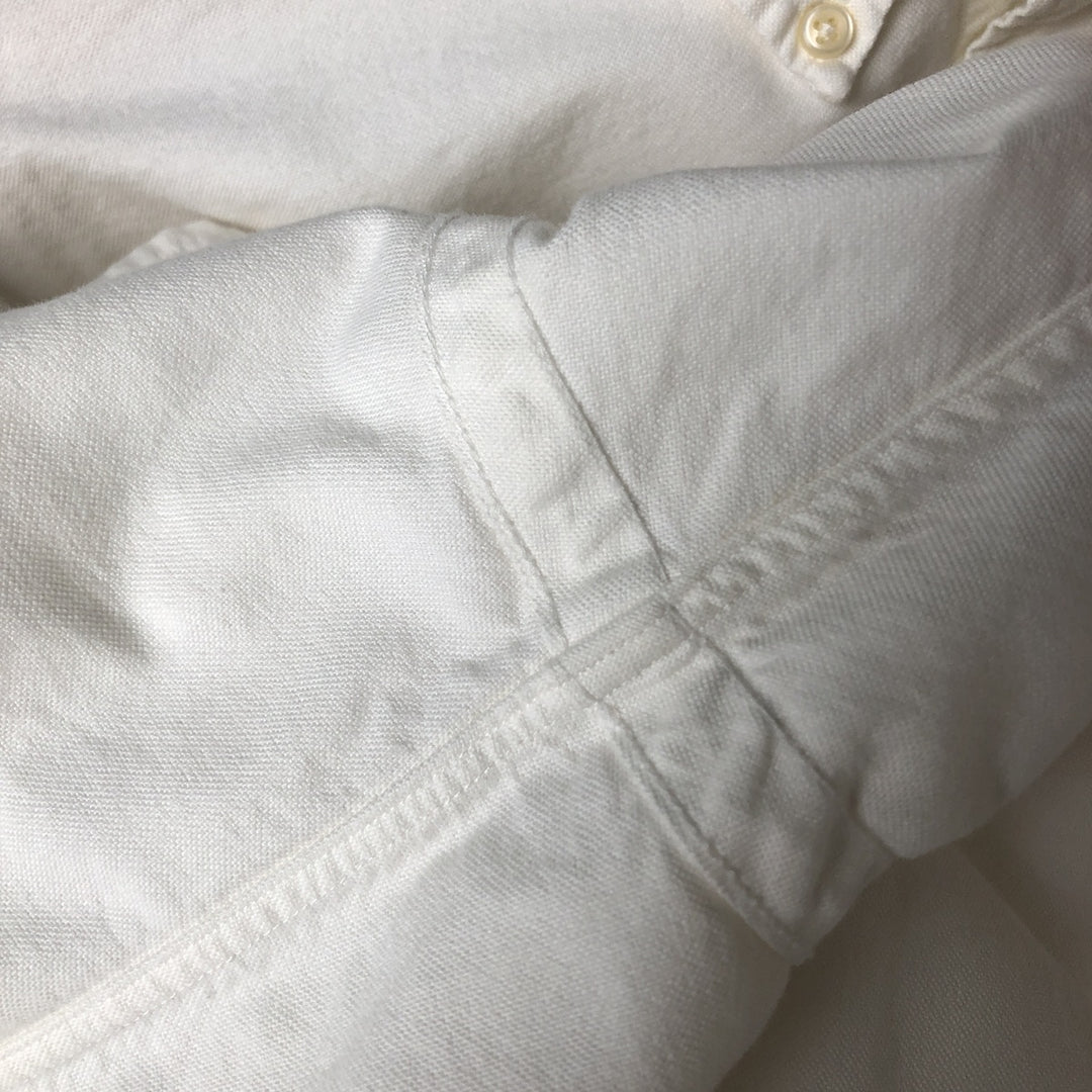 Ralph Lauren CUSTOM FIT long sleeve button down shirt, men's size L cotton white type Vintage Second Hand