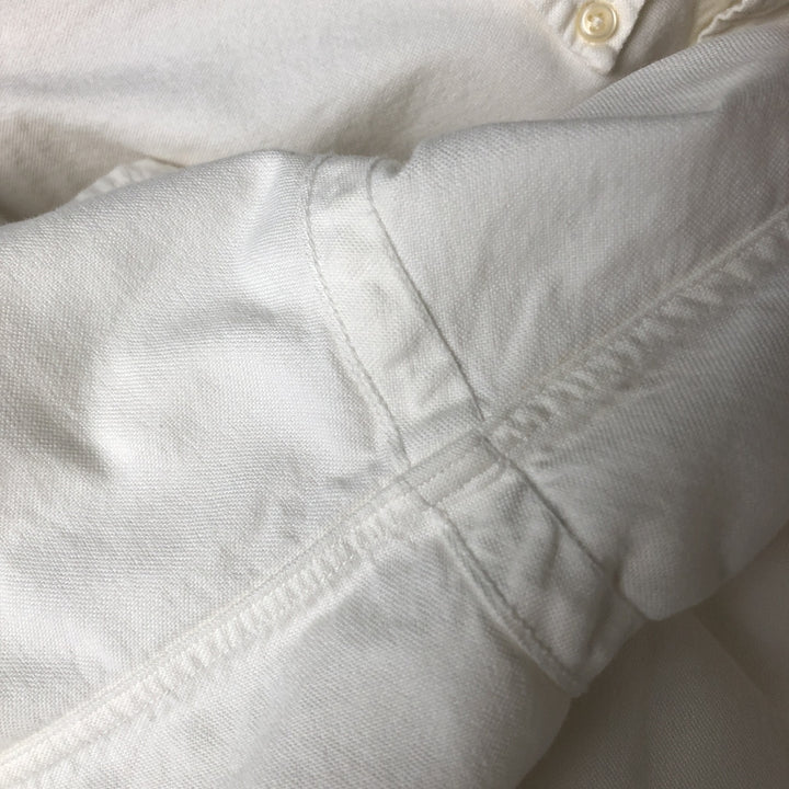Ralph Lauren CUSTOM FIT long sleeve button down shirt, men's size L cotton white type Vintage Second Hand