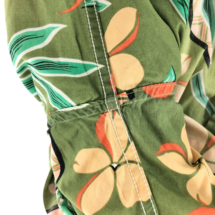 Reyn Spooner Phil Edwards All-Over Print Pullover Button-Down Hawaiian Aloha Shirt Men's XL cotton green type yellow green Vintage Second Hand