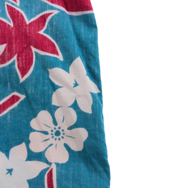 Reyn Spooner Phil Edwards All-over Botanical Pattern Button-down Hawaiian Aloha Shirt Box Shirt Men's Size L unclear Blue type light blue Vintage Second Hand