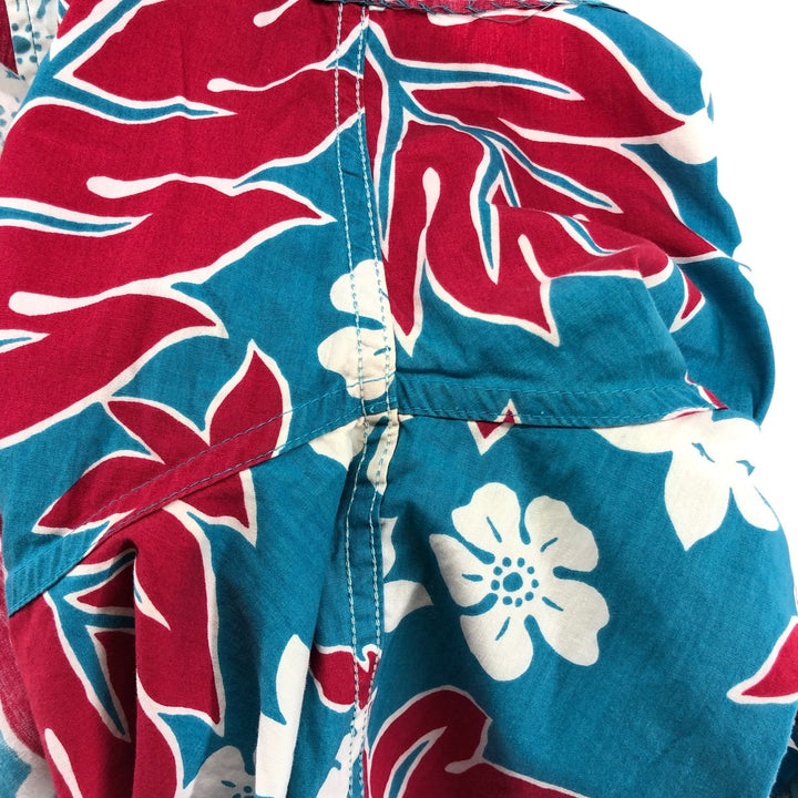 Reyn Spooner Phil Edwards All-over Botanical Pattern Button-down Hawaiian Aloha Shirt Box Shirt Men's Size L unclear Blue type light blue Vintage Second Hand