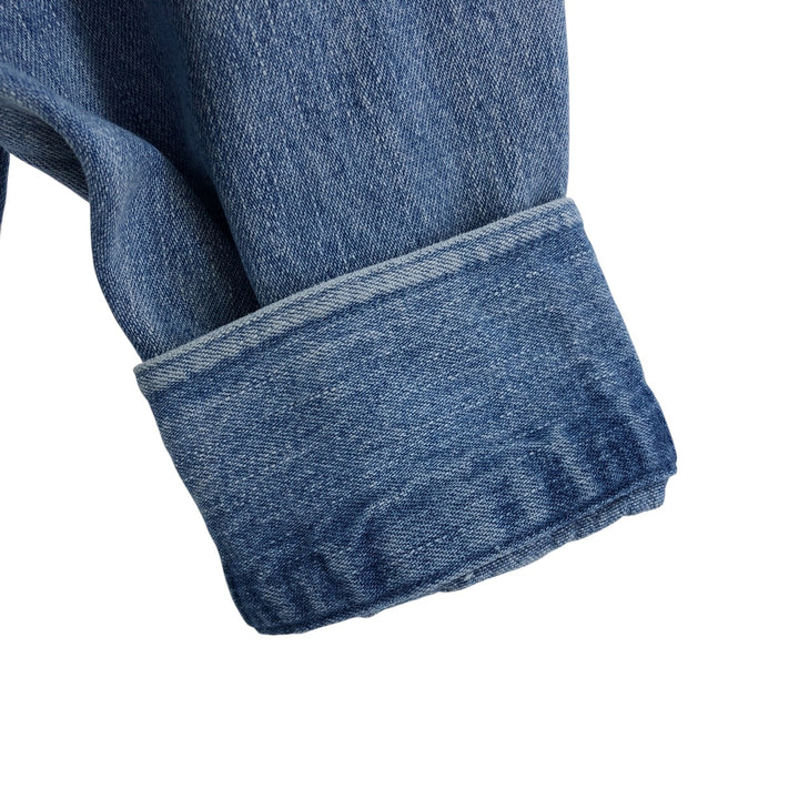 90'S Ralph Lauren CHAPS long sleeve button down denim shirt men's size L vintage cotton blue type Vintage Second Hand