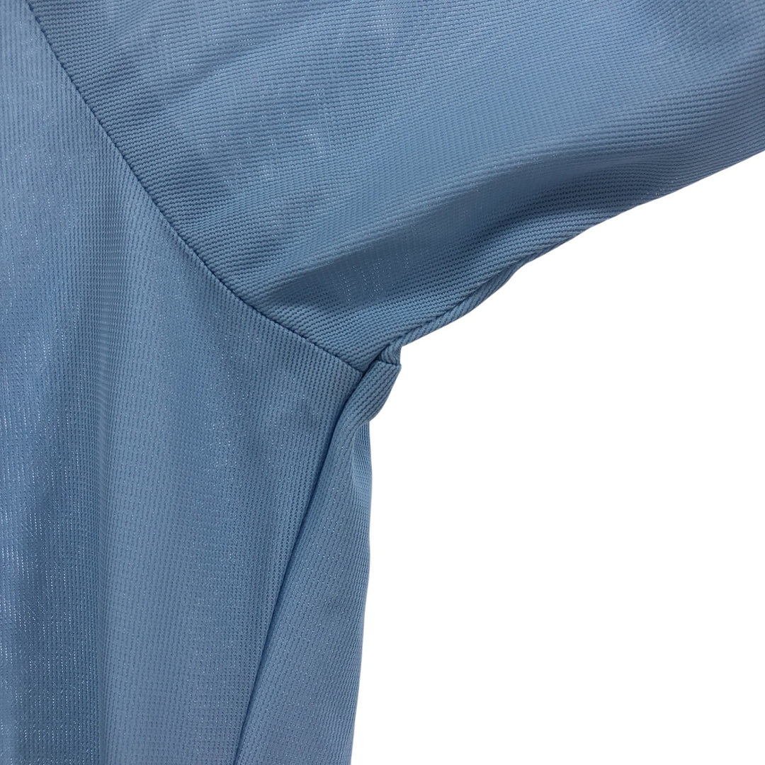 70'S H BAR C Long Sleeve Western Shirt, Men's M Size, Vintage polyester Blue type light blue Vintage Second Hand