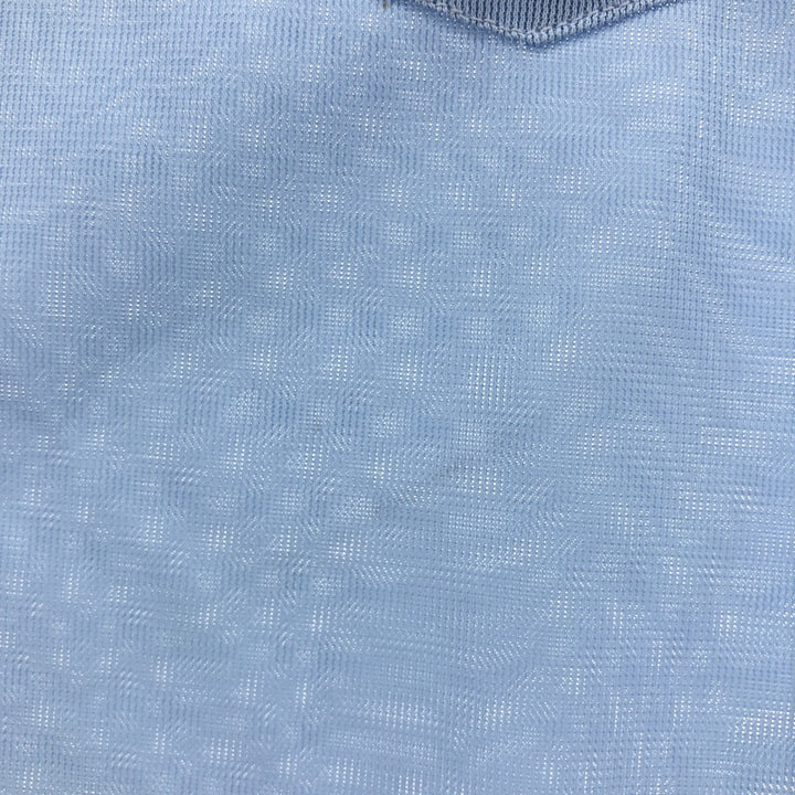 70'S H BAR C Long Sleeve Western Shirt, Men's M Size, Vintage polyester Blue type light blue Vintage Second Hand
