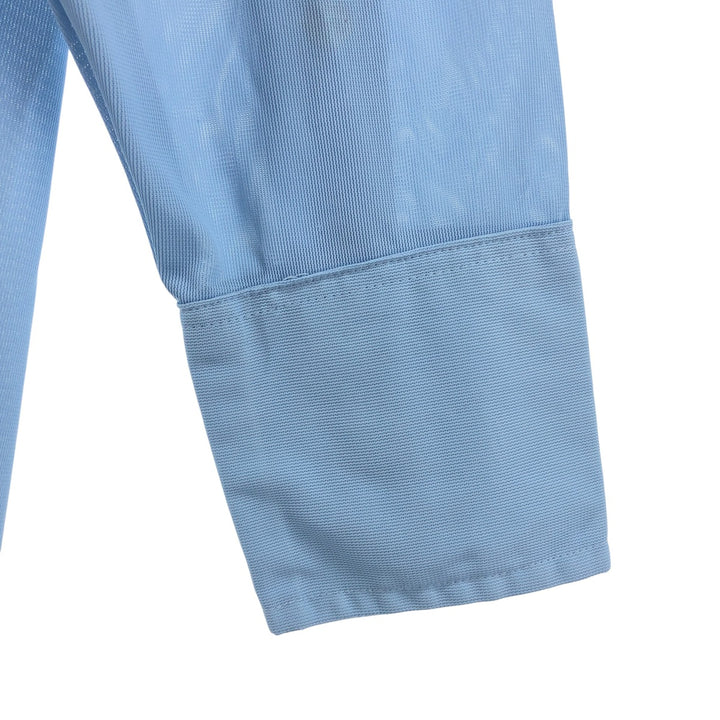 70'S H BAR C Long Sleeve Western Shirt, Men's M Size, Vintage polyester Blue type light blue Vintage Second Hand