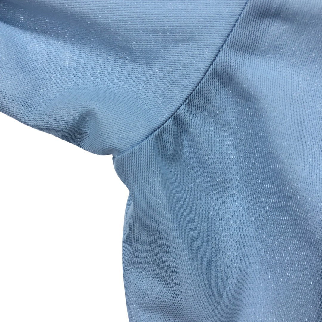 70'S H BAR C Long Sleeve Western Shirt, Men's M Size, Vintage polyester Blue type light blue Vintage Second Hand