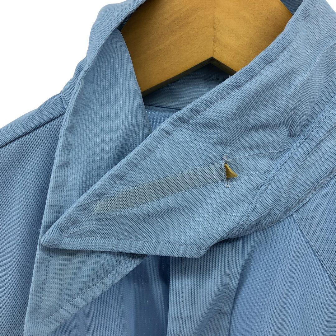 70'S H BAR C Long Sleeve Western Shirt, Men's M Size, Vintage polyester Blue type light blue Vintage Second Hand
