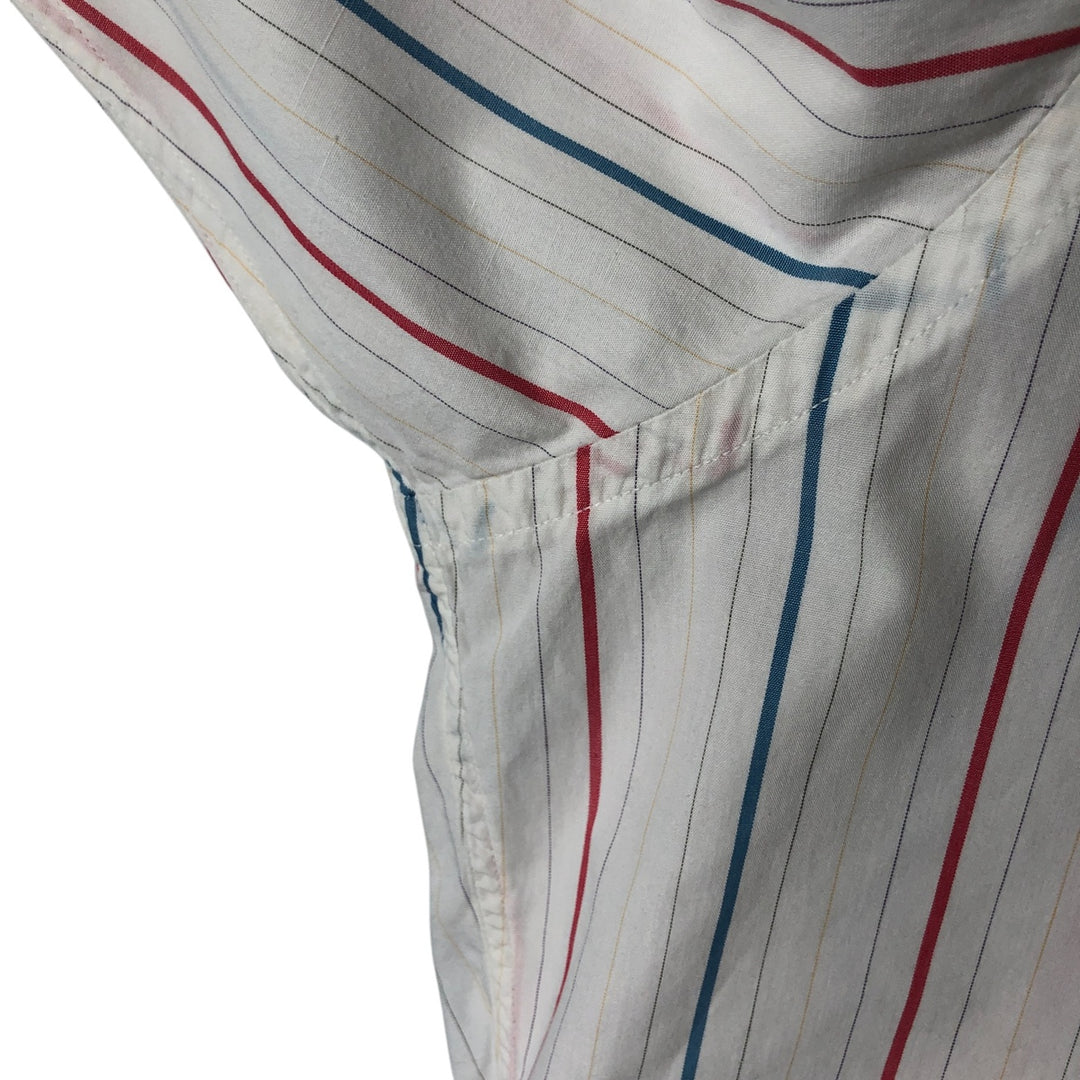 Burberry's BURBERRYS OF LONDON Long Sleeve Striped Shirt Made in USA Men's L Size Vintage cotton white type Vintage Second Hand