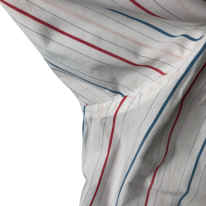 Burberry's BURBERRYS OF LONDON Long Sleeve Striped Shirt Made in USA Men's L Size Vintage cotton white type Vintage Second Hand