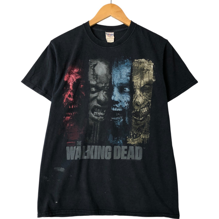 Jerzees THE WALKING DEAD Movie T-shirt for men, size M cotton black type Vintage Second Hand