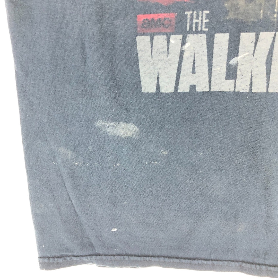 Jerzees THE WALKING DEAD Movie T-shirt for men, size M cotton black type Vintage Second Hand