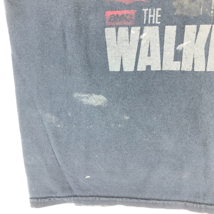 Jerzees THE WALKING DEAD Movie T-shirt for men, size M cotton black type Vintage Second Hand