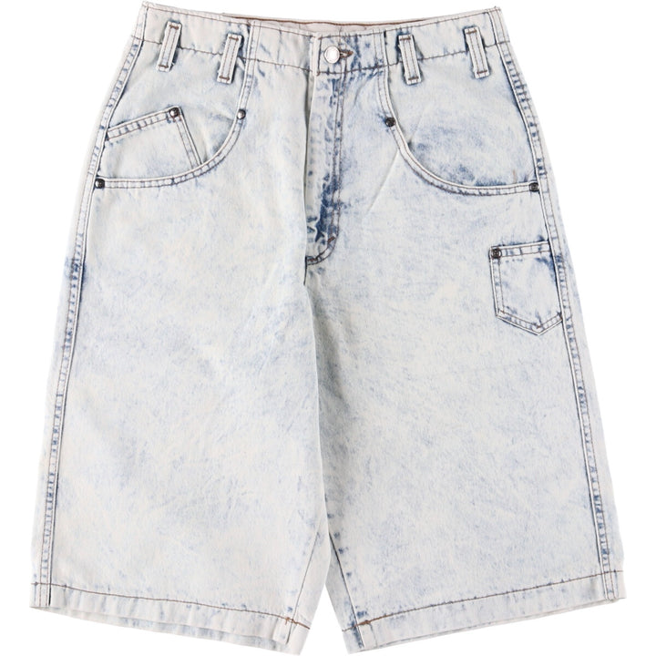 Levi's 37707-9635 Chemical Wash Denim Shorts Made in USA Women's L (w29) Vintage unclear white type Vintage Second Hand